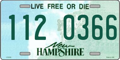 NH license plate 1120366
