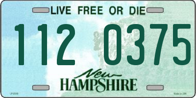 NH license plate 1120375
