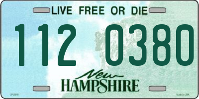 NH license plate 1120380