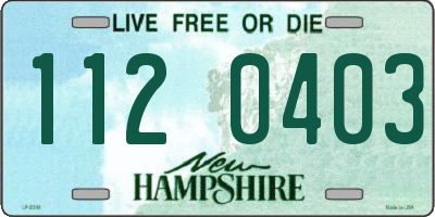 NH license plate 1120403