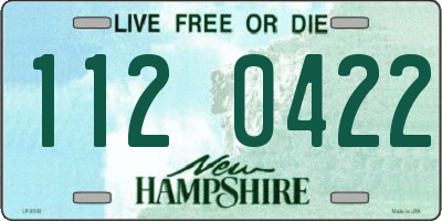 NH license plate 1120422