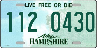 NH license plate 1120430