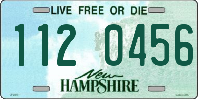 NH license plate 1120456