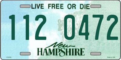 NH license plate 1120472