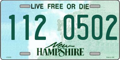 NH license plate 1120502