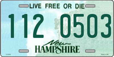 NH license plate 1120503