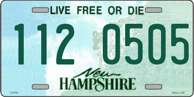 NH license plate 1120505