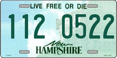NH license plate 1120522