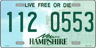 NH license plate 1120553