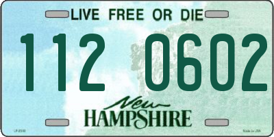NH license plate 1120602