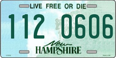 NH license plate 1120606