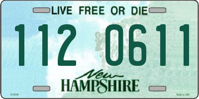 NH license plate 1120611