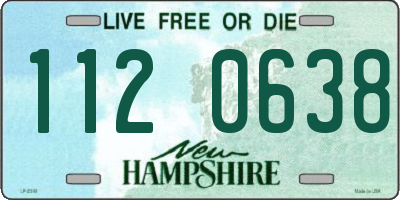 NH license plate 1120638
