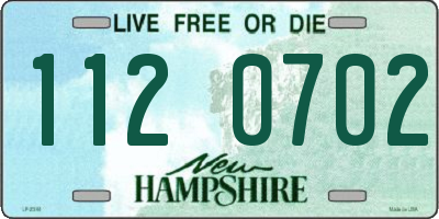 NH license plate 1120702