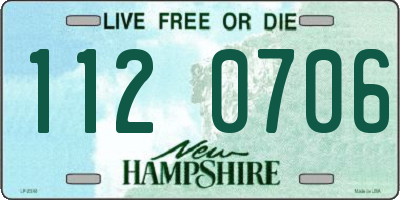 NH license plate 1120706