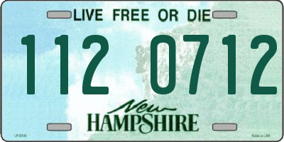 NH license plate 1120712