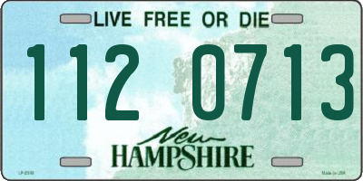 NH license plate 1120713