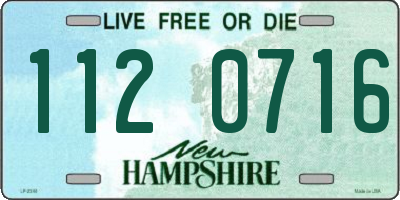 NH license plate 1120716