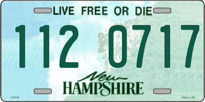 NH license plate 1120717