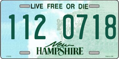 NH license plate 1120718