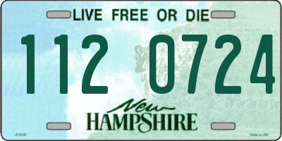 NH license plate 1120724