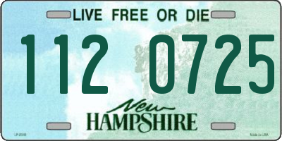 NH license plate 1120725