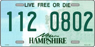 NH license plate 1120802