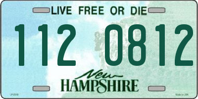 NH license plate 1120812