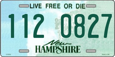 NH license plate 1120827