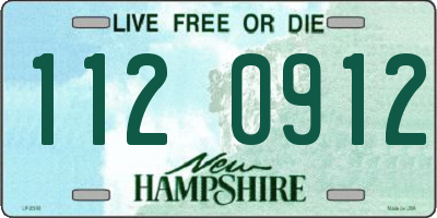 NH license plate 1120912