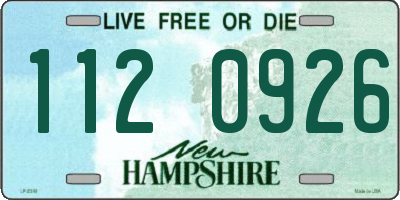 NH license plate 1120926