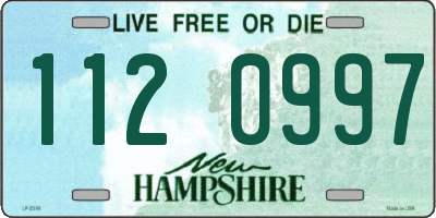 NH license plate 1120997
