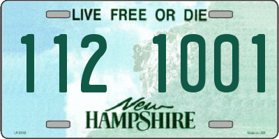 NH license plate 1121001