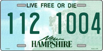 NH license plate 1121004