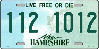 NH license plate 1121012