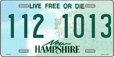 NH license plate 1121013