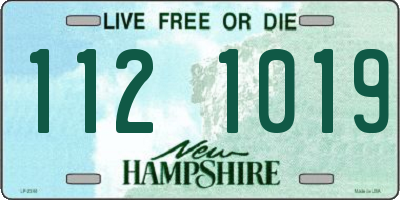 NH license plate 1121019