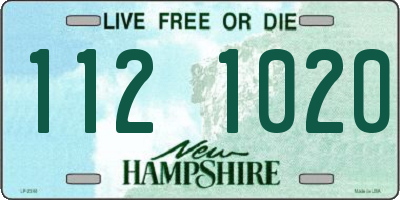 NH license plate 1121020