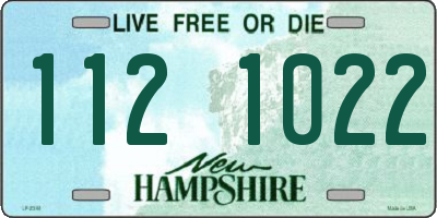 NH license plate 1121022