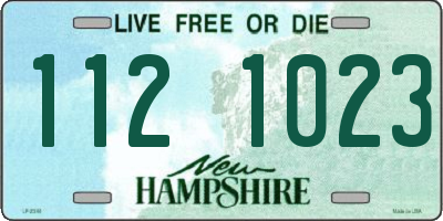 NH license plate 1121023