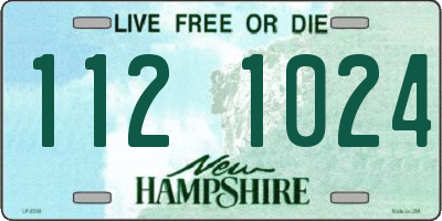 NH license plate 1121024