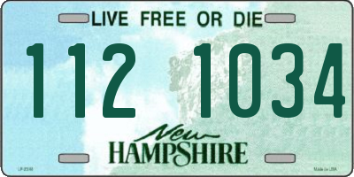 NH license plate 1121034