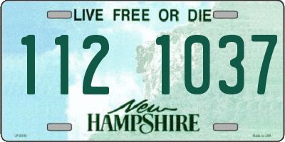 NH license plate 1121037