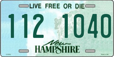 NH license plate 1121040