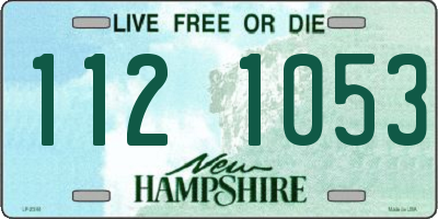 NH license plate 1121053