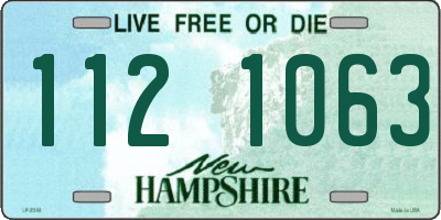 NH license plate 1121063
