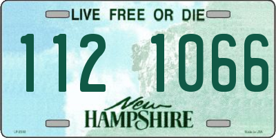 NH license plate 1121066