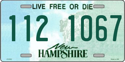 NH license plate 1121067