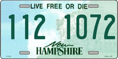 NH license plate 1121072
