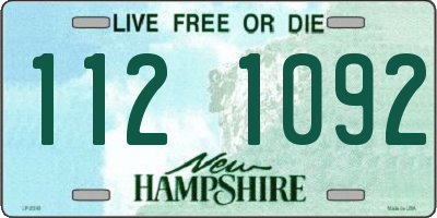 NH license plate 1121092
